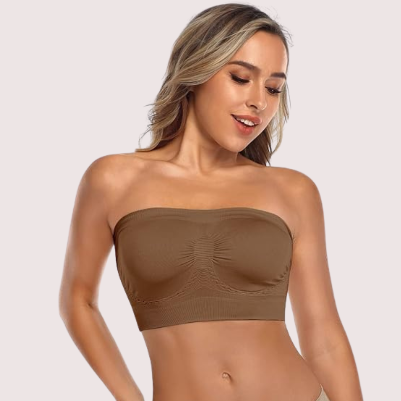 Non-Padded Strapless Tube Bras Pack of 2