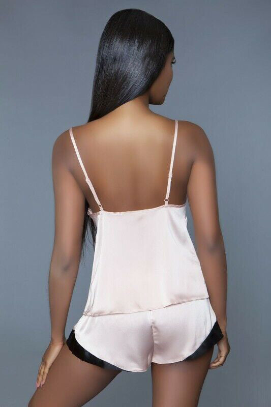 Silk Satin Cami Short Set