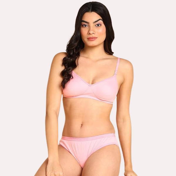 Cozy Cotton Intimates Bra Panty Set Pack of 2
