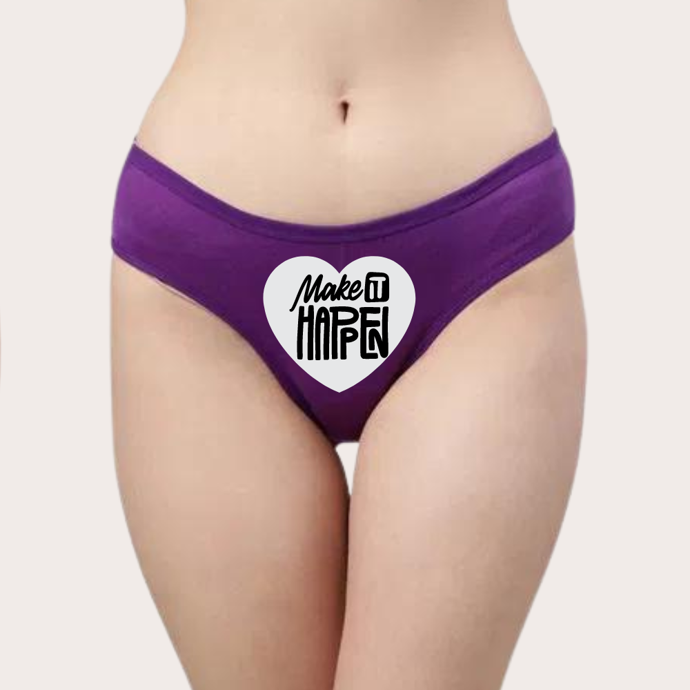 Heart-themed Make it Happen Custom Panty