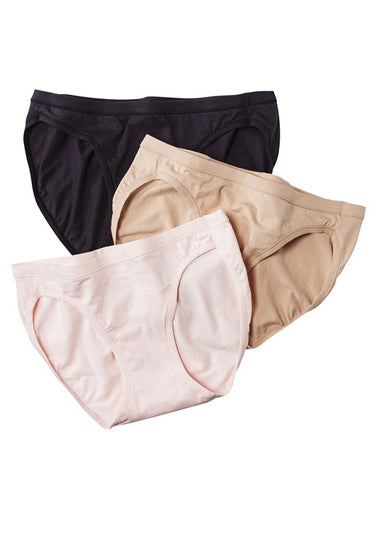 Westren Beauty Plus Size Elastic Waist Panties Pack of 3
