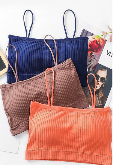 Cute & Comfy Lightly Padded Cami Bra Pack Of 2