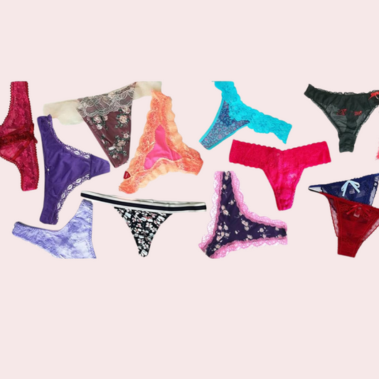 Wholesale Lot of 12 Imported Thong Panties