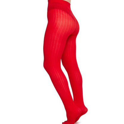 Sharp Red Control Top tights