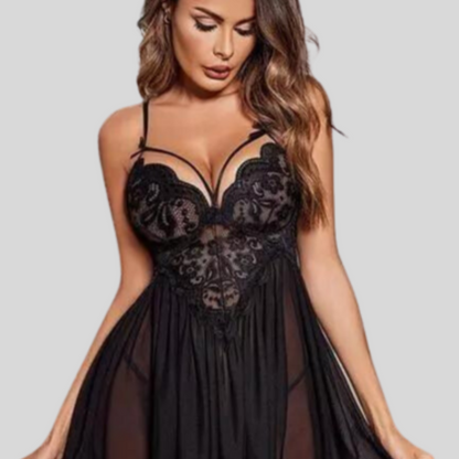 Curve&Co Black Lace Babydoll Nightwear