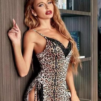 Exotic Tiger Pattern Babydoll Nightwear