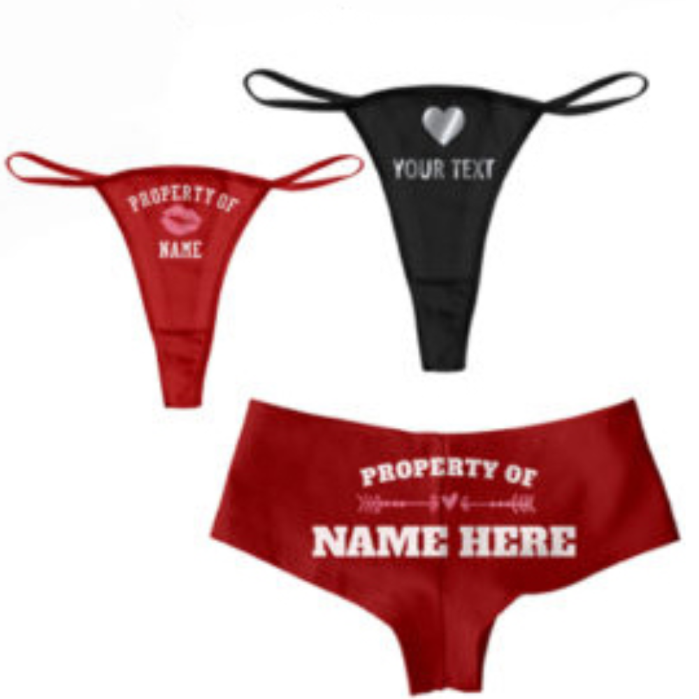 Snazzy Honeymoon Personalized Panties Pack