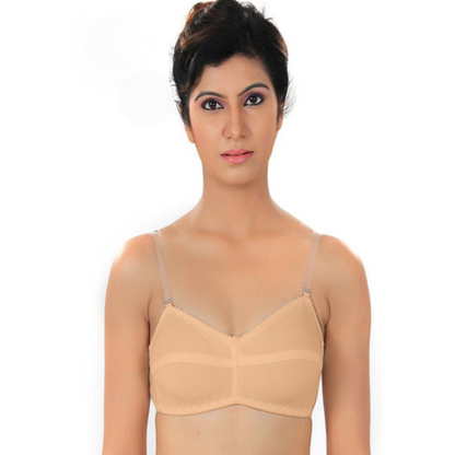 Cool Creamy Transparent Strap Bra Pack Of 2