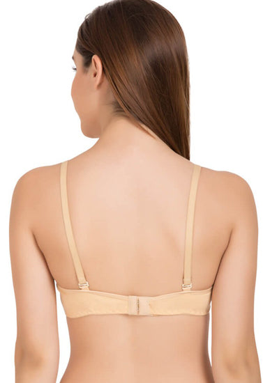 Super Fine Cotton Beige Bra Pack Of 2