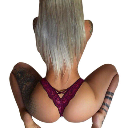 Elegant Lace Thongs Underwear Pack of 4