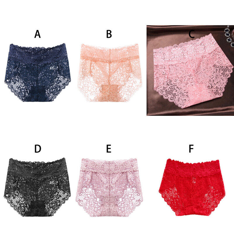 Sexy Lace High Waist Underwear Pack of 5