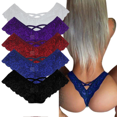 Elegant Lace Thongs Underwear Pack of 4