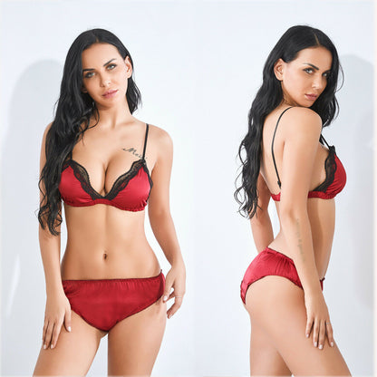 Curve&Co Premium Satin Bra and Panty Duo