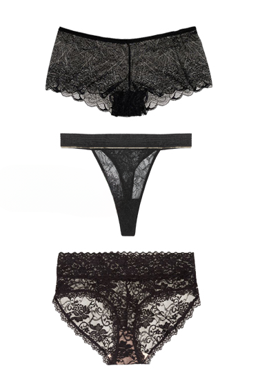 Sensual Luxury Lace Panties Pack of 3