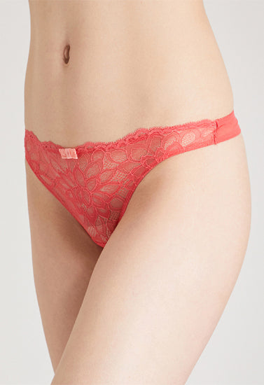 Princess Dream Spotlight Coral Fishnet Lace Thong