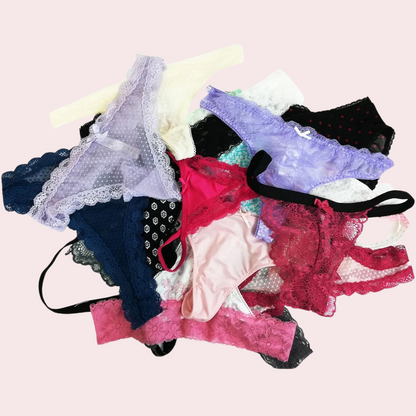 Wholesale Lot of 12 Imported Thong Panties
