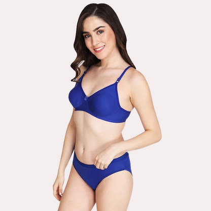 Non-Padded Bra Panty Set for Women Pack of 2