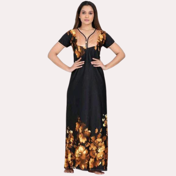 Satin Maxi Nightgown For Women