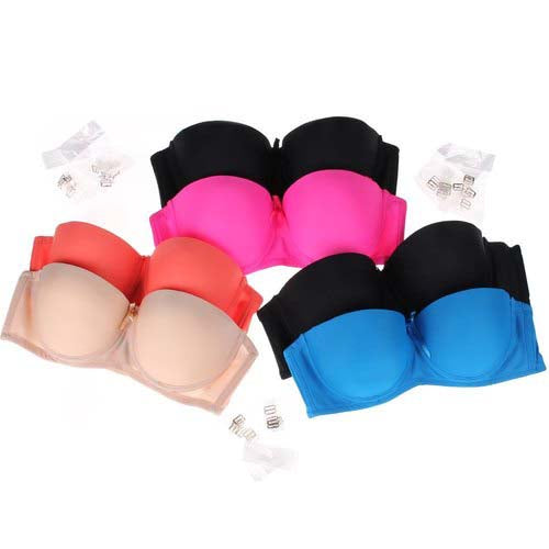Demi Cup Padded Wired Push Up Bra Pack Of 2