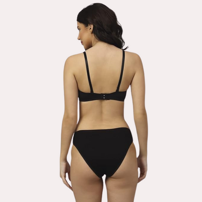 Casual Cotton Comfort Bra Panty Set Pack of 2