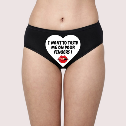 Customized Temptation Panty A Secret Message