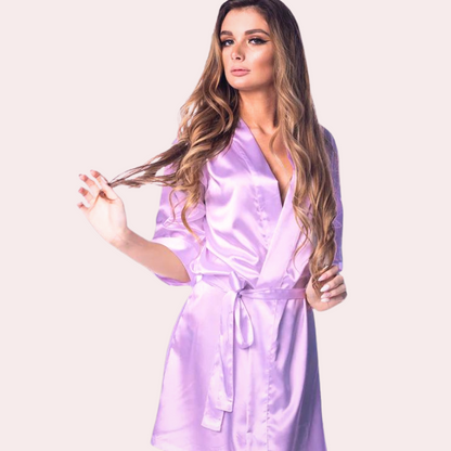 Silken Charm Wrapped in Women's Seduction Robe