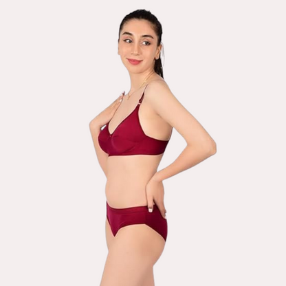 Comfortable Cotton Bra & Panty Set for Women Pack of 2