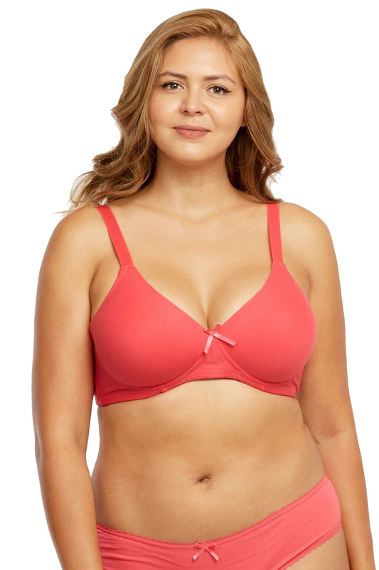 No Wire Full Cup Light Padded Bra Pack Of 2