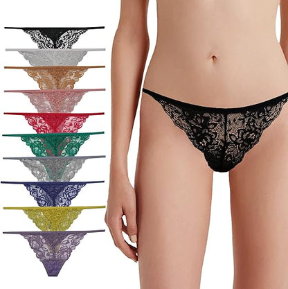 Lace G-Strings for Everyday Luxury Pack of 4