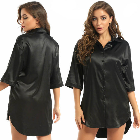 Luxury Japanees Satin Loung Sleep Dress