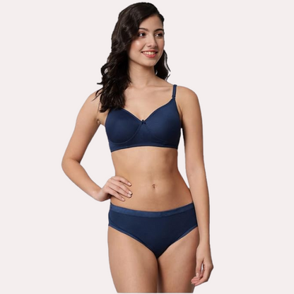 Classic Cotton Sexy Bra & Panty Set Pack of 2