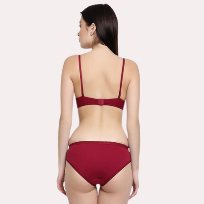 Lightly Padded Bra & Soft Cotton Panty Set Pack of 2
