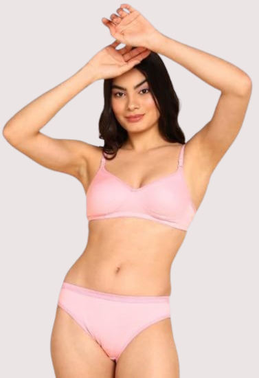 Cozy Cotton Intimates Bra Panty Set Pack of 2