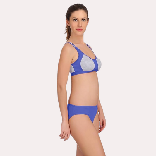 Fitness Flourish Sports Bra Panty Set Pack of 2