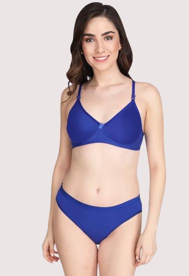 Non-Padded Bra Panty Set for Women Pack of 2