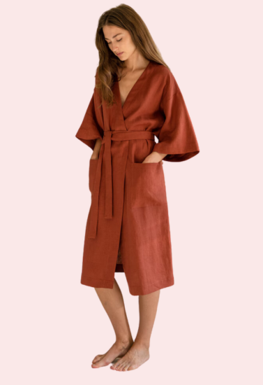 Curve&Co Sleeveless Organic Cotton Robe