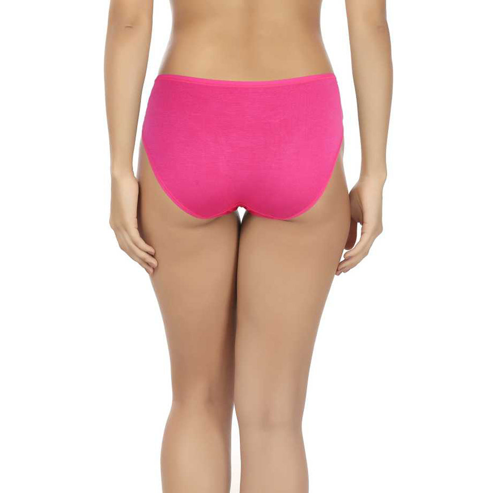 Plus Size Pure Magenta Cotton Panties Pack of 2