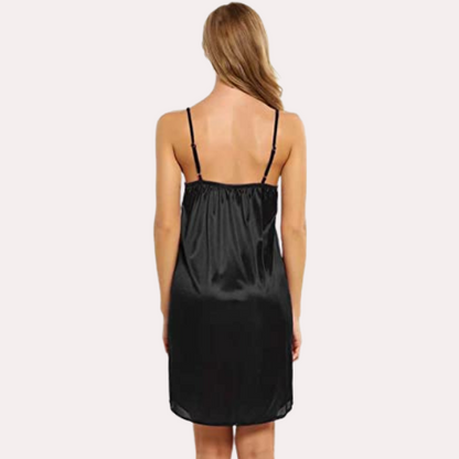 Women's Knee Length Satin Nightdress