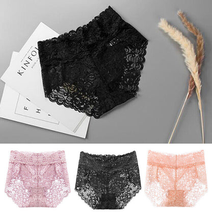 Sexy Lace High Waist Underwear Pack of 5