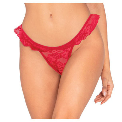 Sexy Lace Ruffled Thong Panties Pack of 2