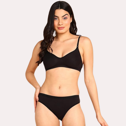 Breathable Cotton Lingerie Set for Her Pack of 2