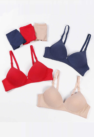 Female Seamless Padded Wire free Bra Pack of 3