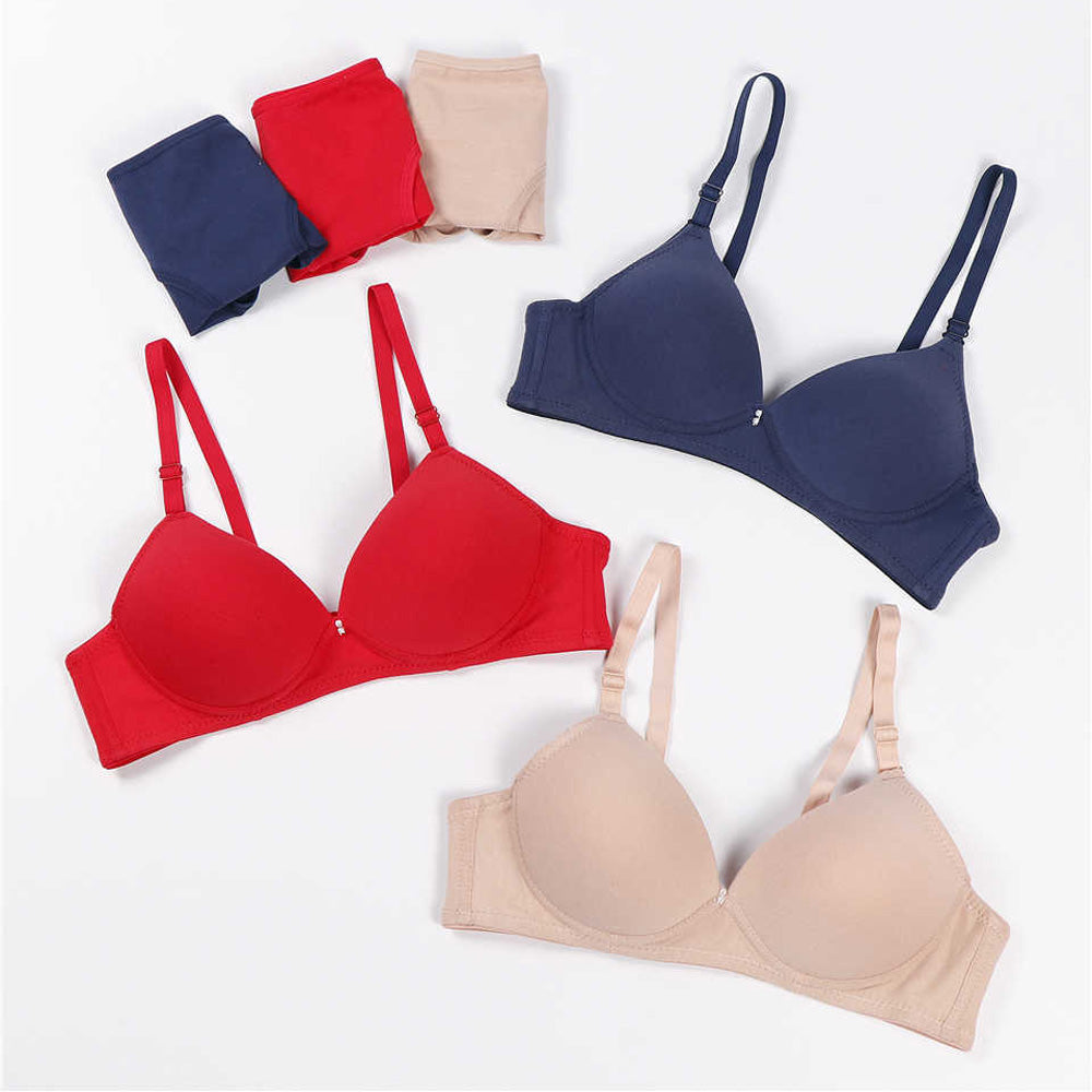 Female Seamless Padded Wire free Bra Pack of 3