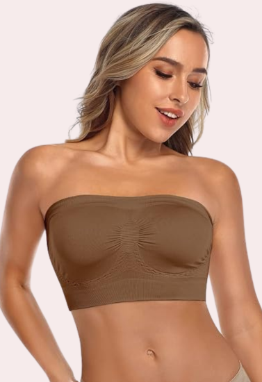 Non-Padded Strapless Tube Bras Pack of 2